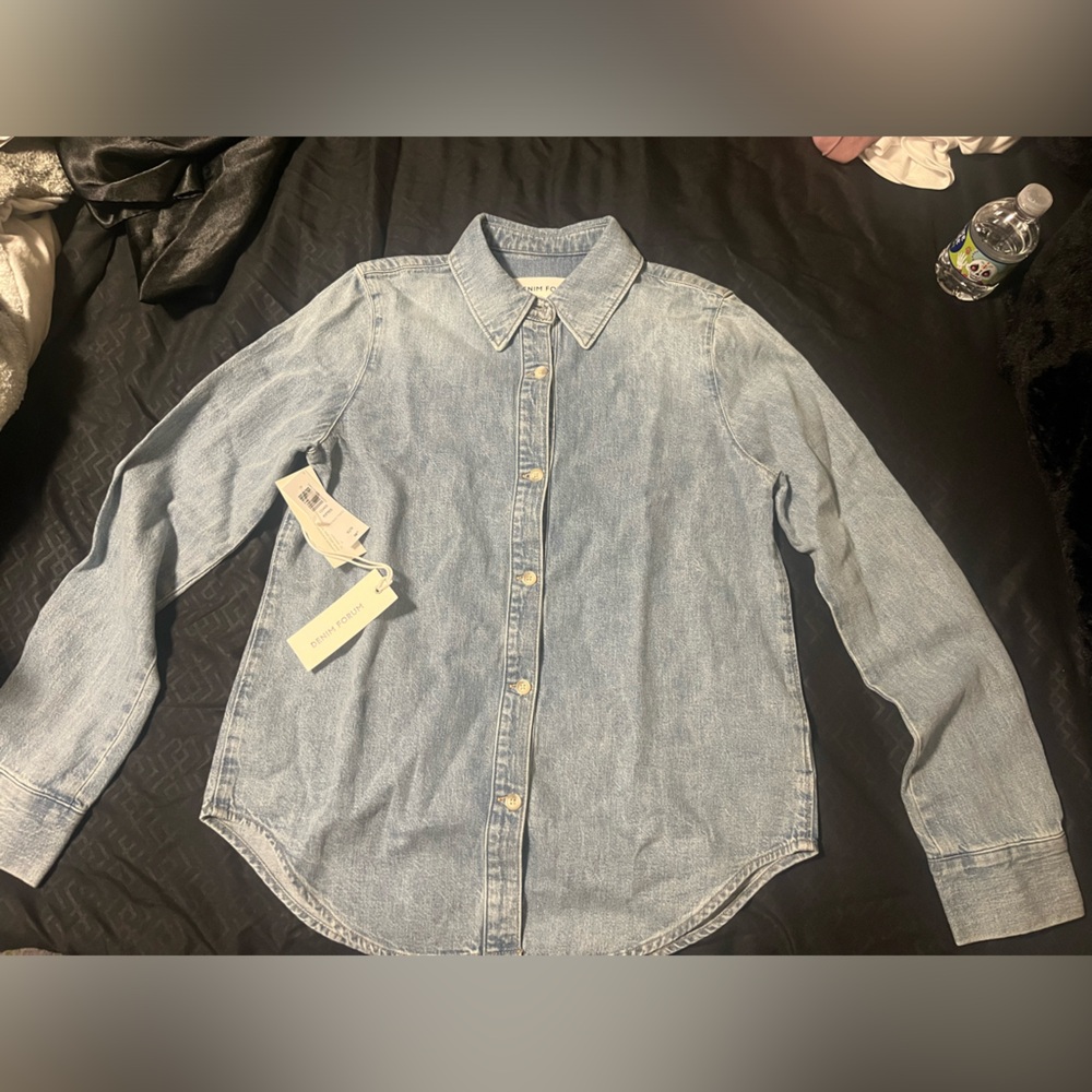 Pale Blue Denim Shirt